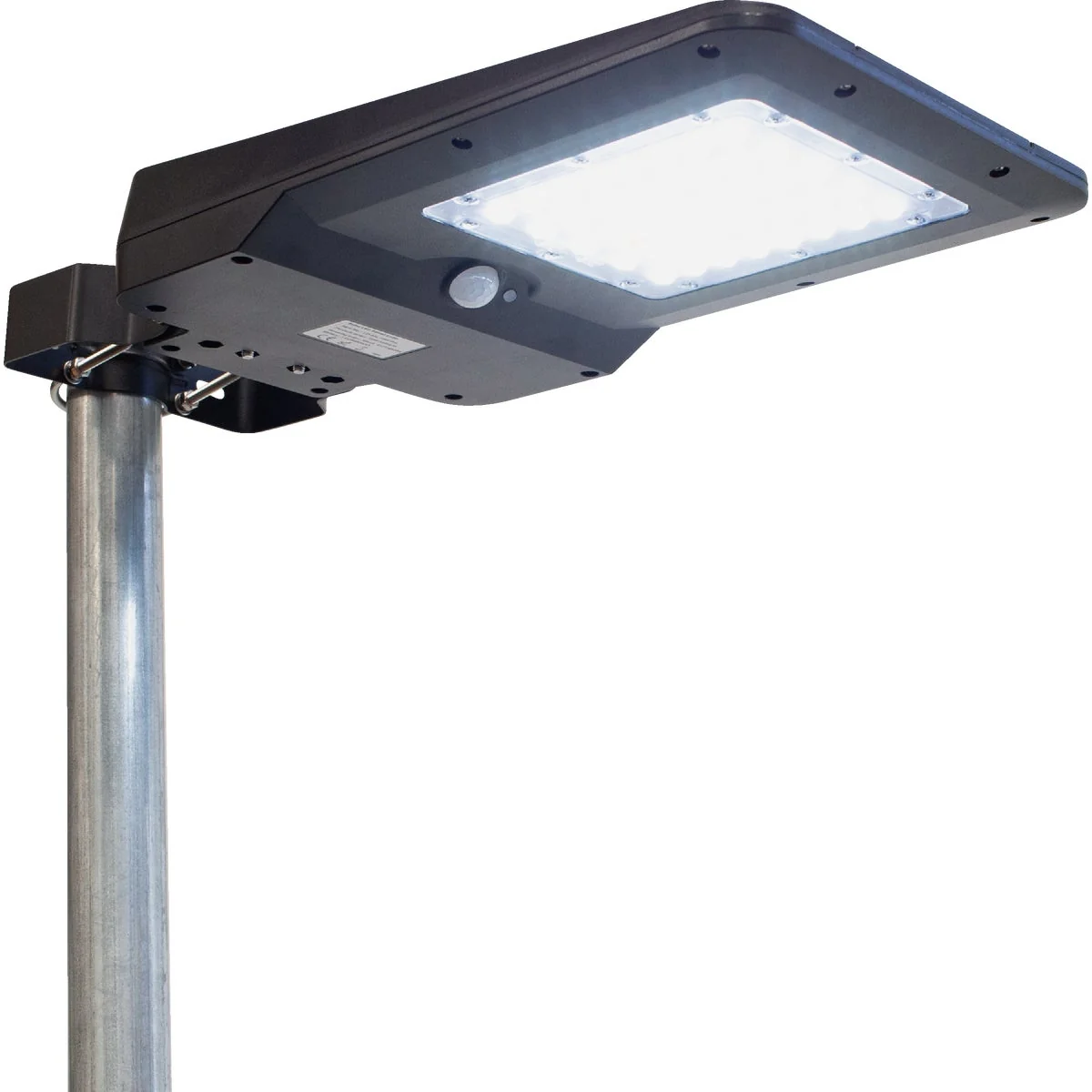 Crafted Wagan Tech Black Motion Activated Dusk To Dawn 1600 Lm. Solar Flood Light High-Performance