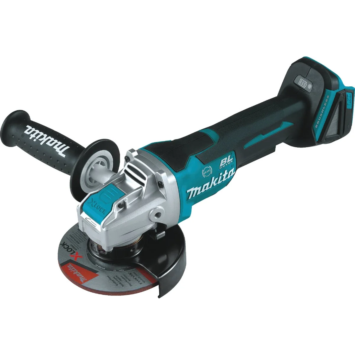 Clean Makita 18V LXT Lithium-Ion 4-1 2 In. – 5 In. Brushless X-LOCK Cordless Angle Grinder with Paddle Switch Tool Only Comfortable