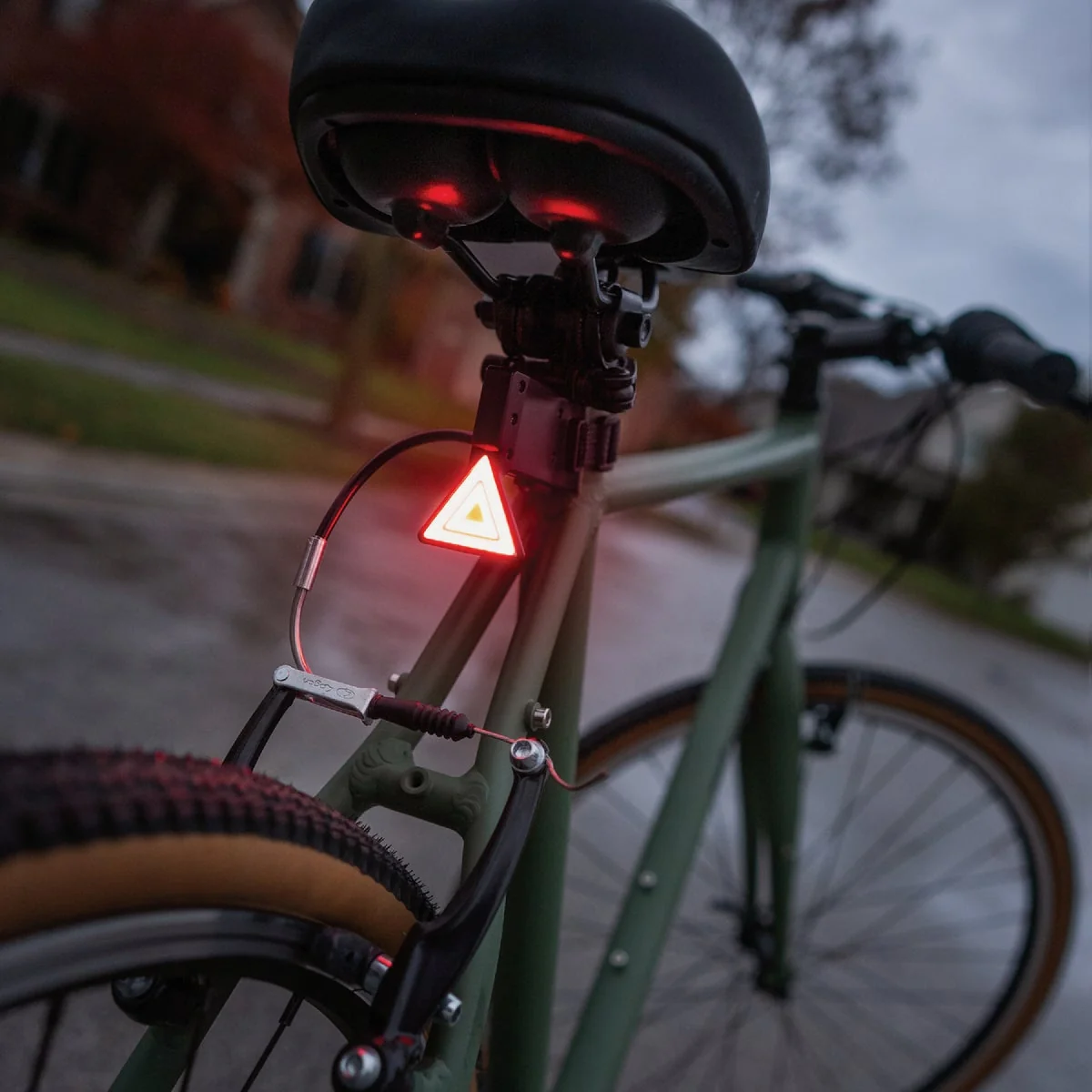 Flexible Brightz LED Triangle Taillight with Red and Yellow LEDs Fine