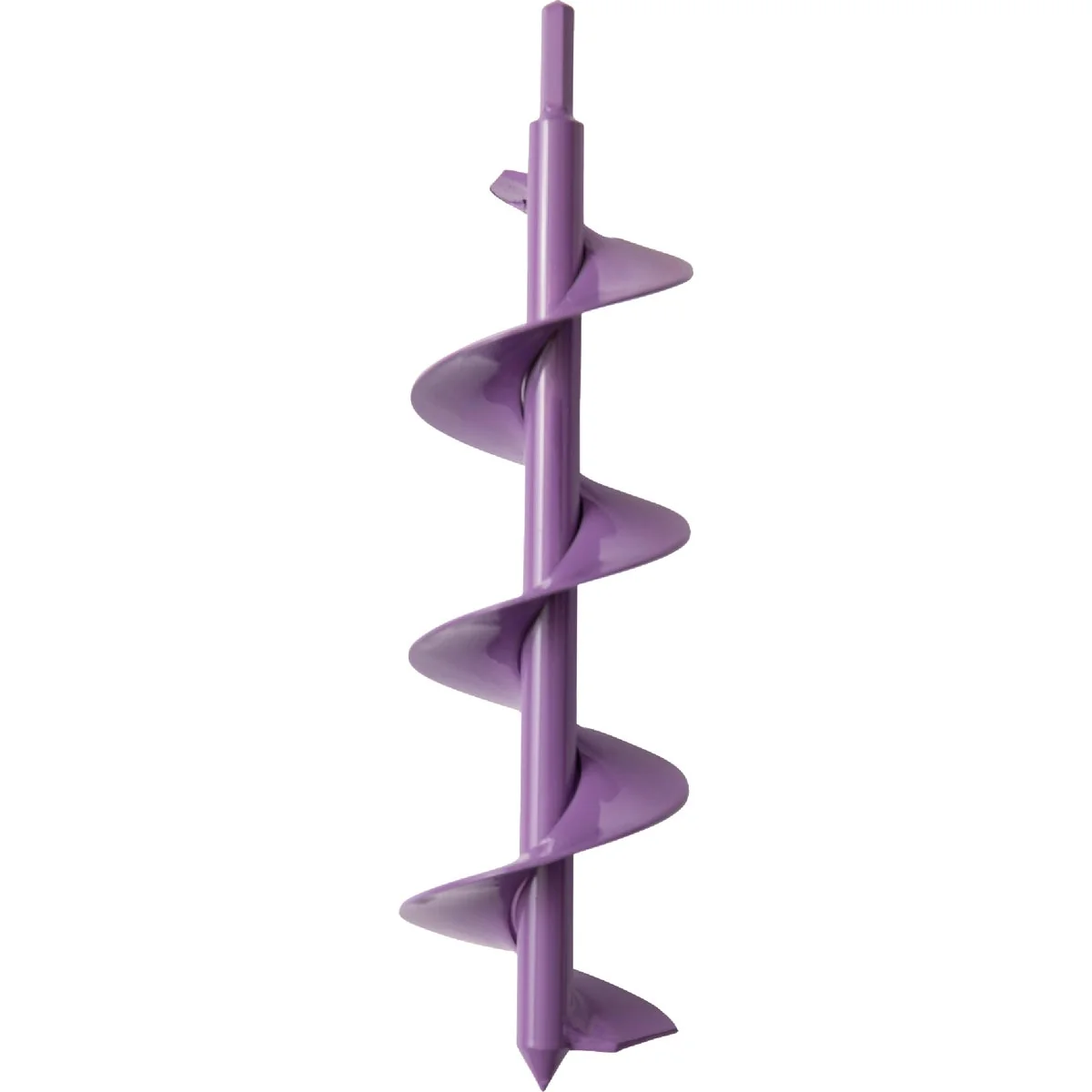 Original Design Power Planter 12 In. x 3 In. Purple Bulb Planter Garden Auger Advanced