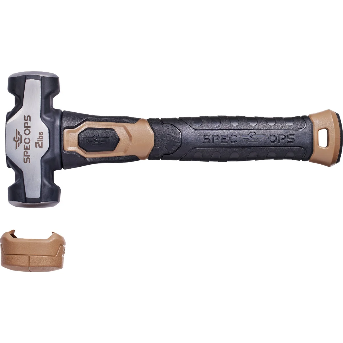 Fine Spec Ops Tools 2 Lb. Drilling Sledgehammer with Soft Mallet Cap Official
