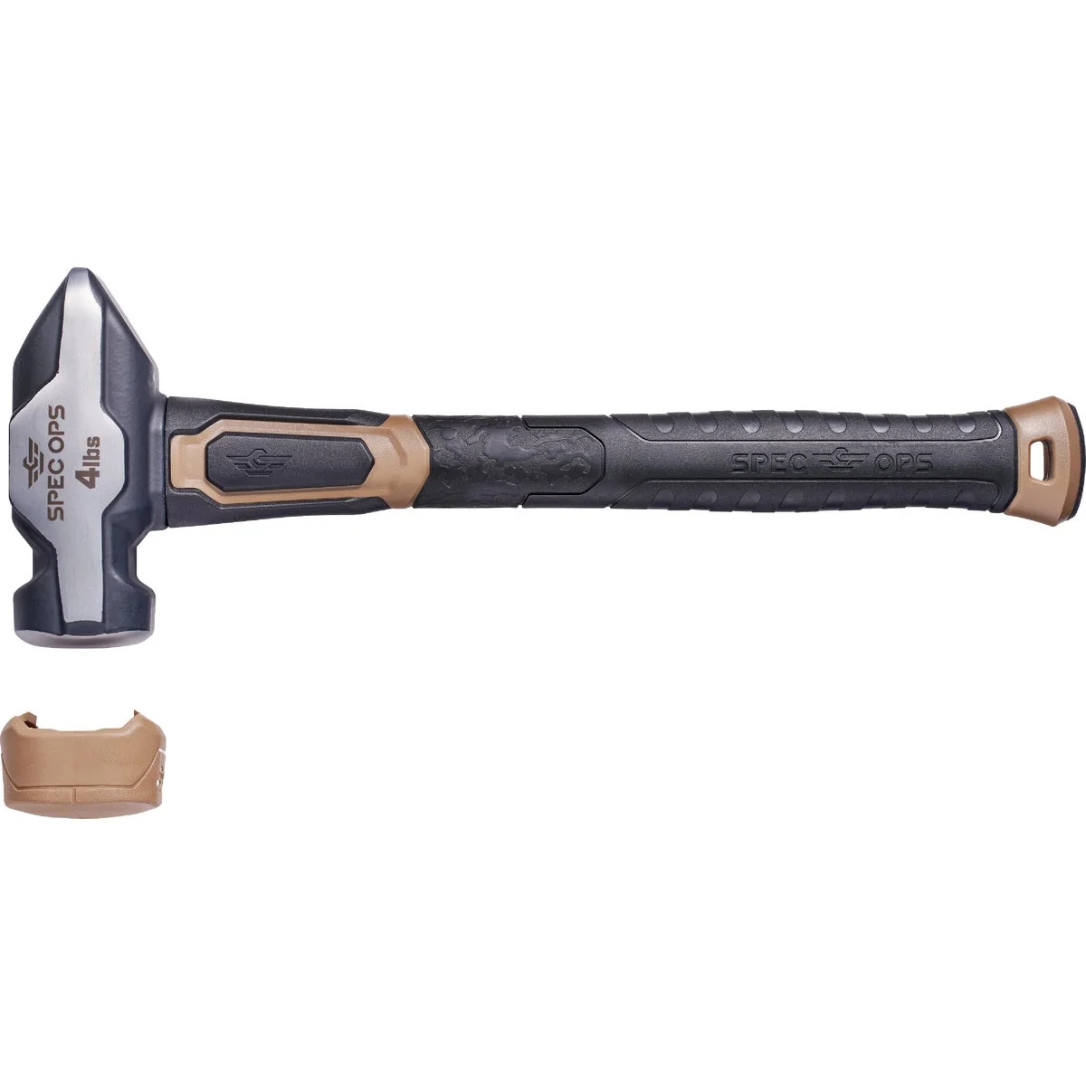Outstanding Spec Ops Tools 4 Lb. Blacksmith Sledgehammer with Soft Mallet Cap Recyclable