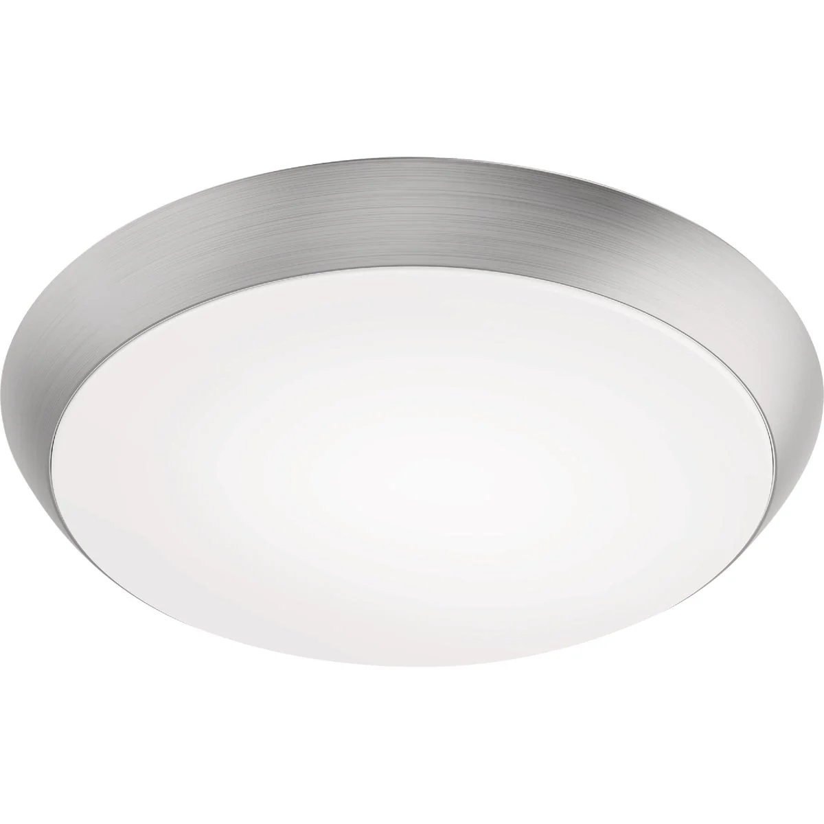 Practical Feit 9 In. Brushed Nickel LED CCT Dimmable Flush Mount Ceiling Light Fixture Secure
