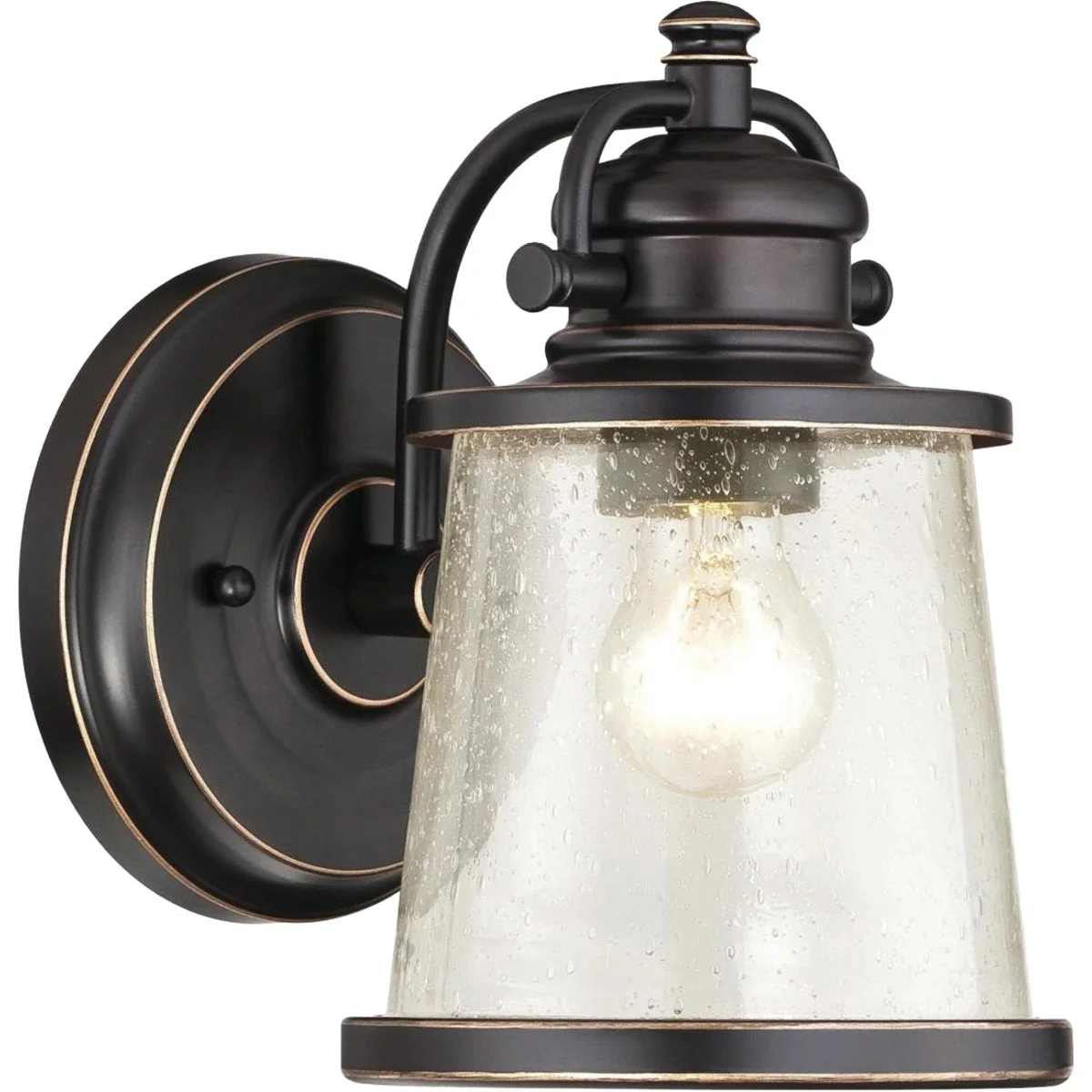 Reusable Westinghouse Emma Jane 1-Light Amber Bronze Outdoor Wall Lantern World-Class