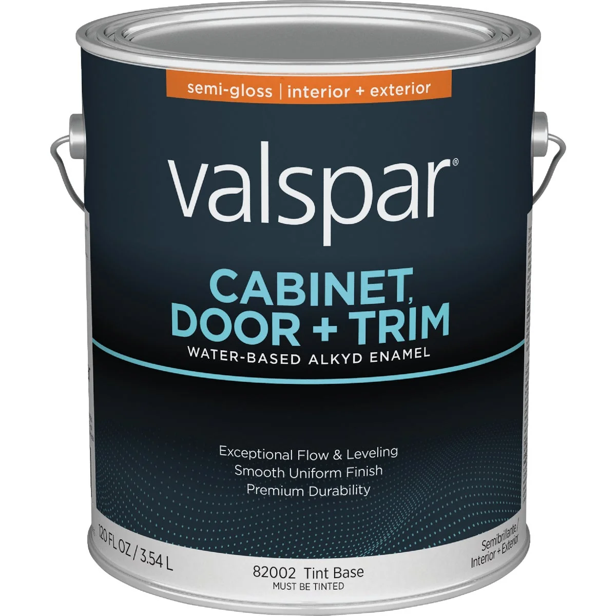 Safe Valspar Cabinet Door Trim Waterborne Alkyd Semi-Gloss Interior Exterior Enamel Tint Base 1 Gal. Next-Generation