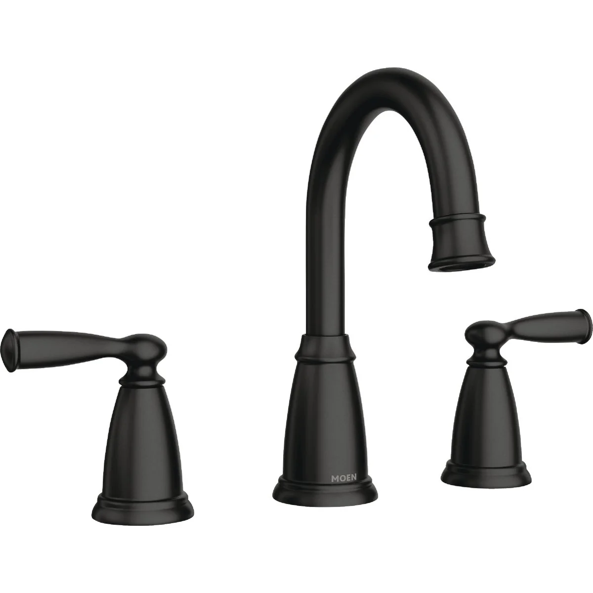 Fine Moen Banbury 2-Handle Lever Widespread Bathroom Faucet Matte Black Dependable