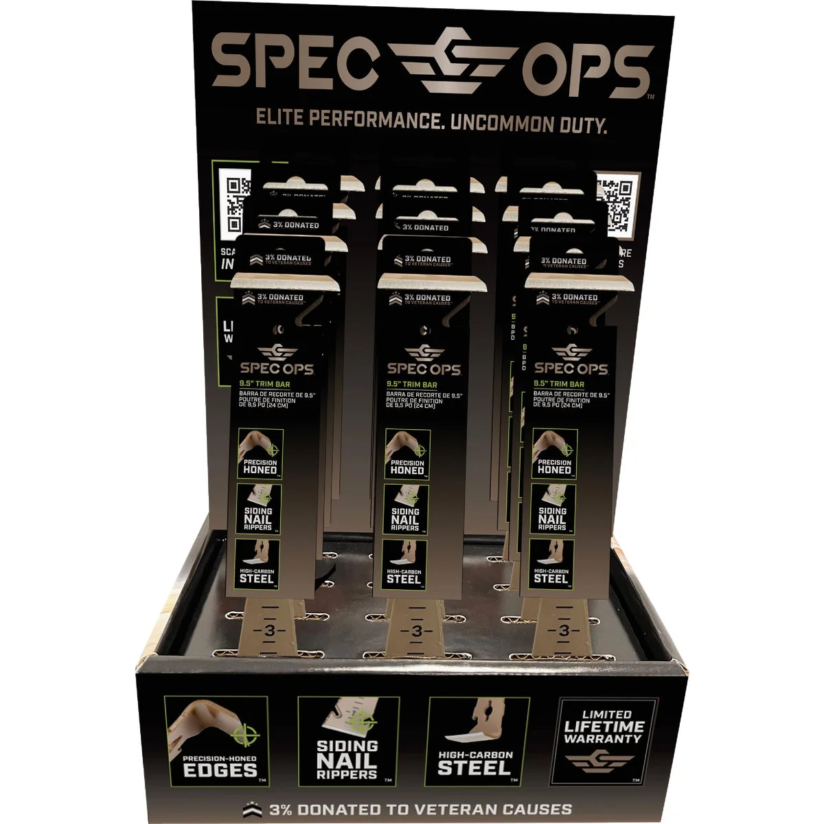 Refined Spec Ops Trim Bar Counter Display Fine Crafted