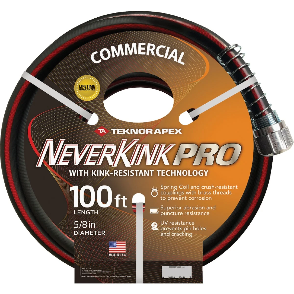 Dependable Garden Kink PRO 5 8 In. x 100 Ft. Professional Duty Garden Hose Smooth