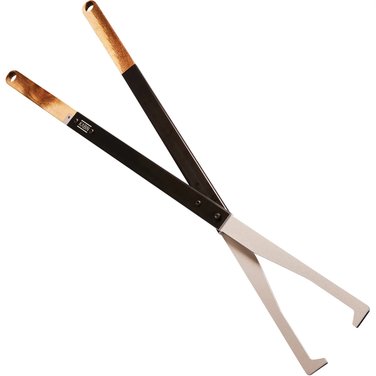 Practical KABIN Aluminum 38 In. Black Fireplace Tongs Luxury