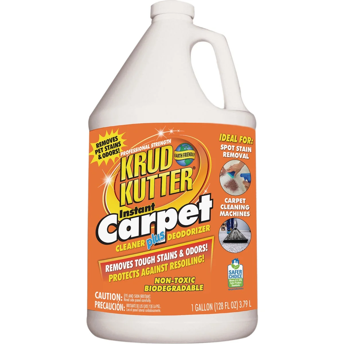 Efficient Krud Kutter Professional 1 Gal. Carpet Stain Remover and Deodorizer Reusable