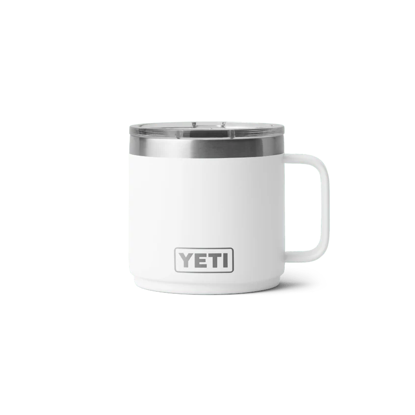 Reusable Yeti 14oz Stackable Mug White Certified