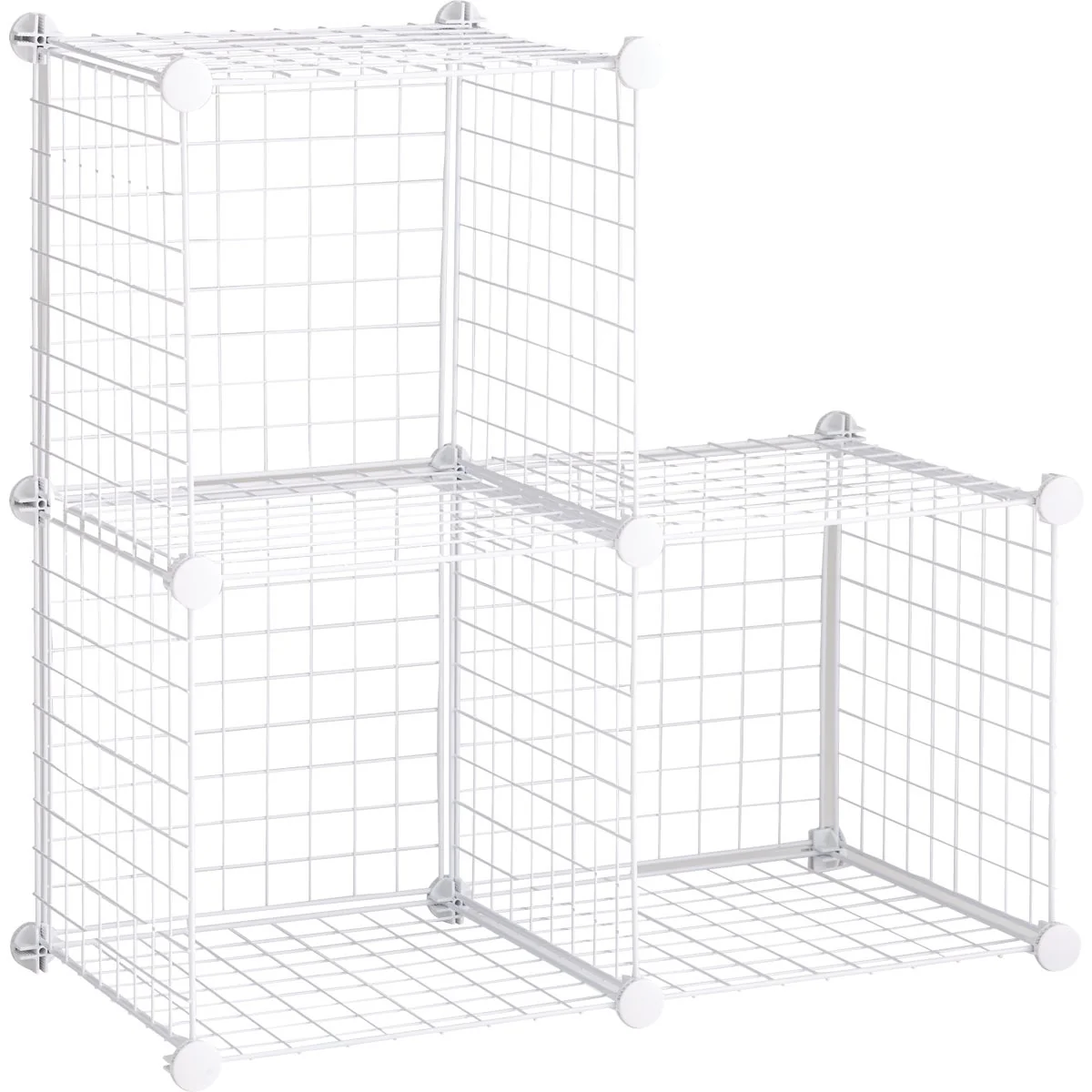 Efficient Rubbermaid White 3-Cube Storage Stacker Expertly Made
