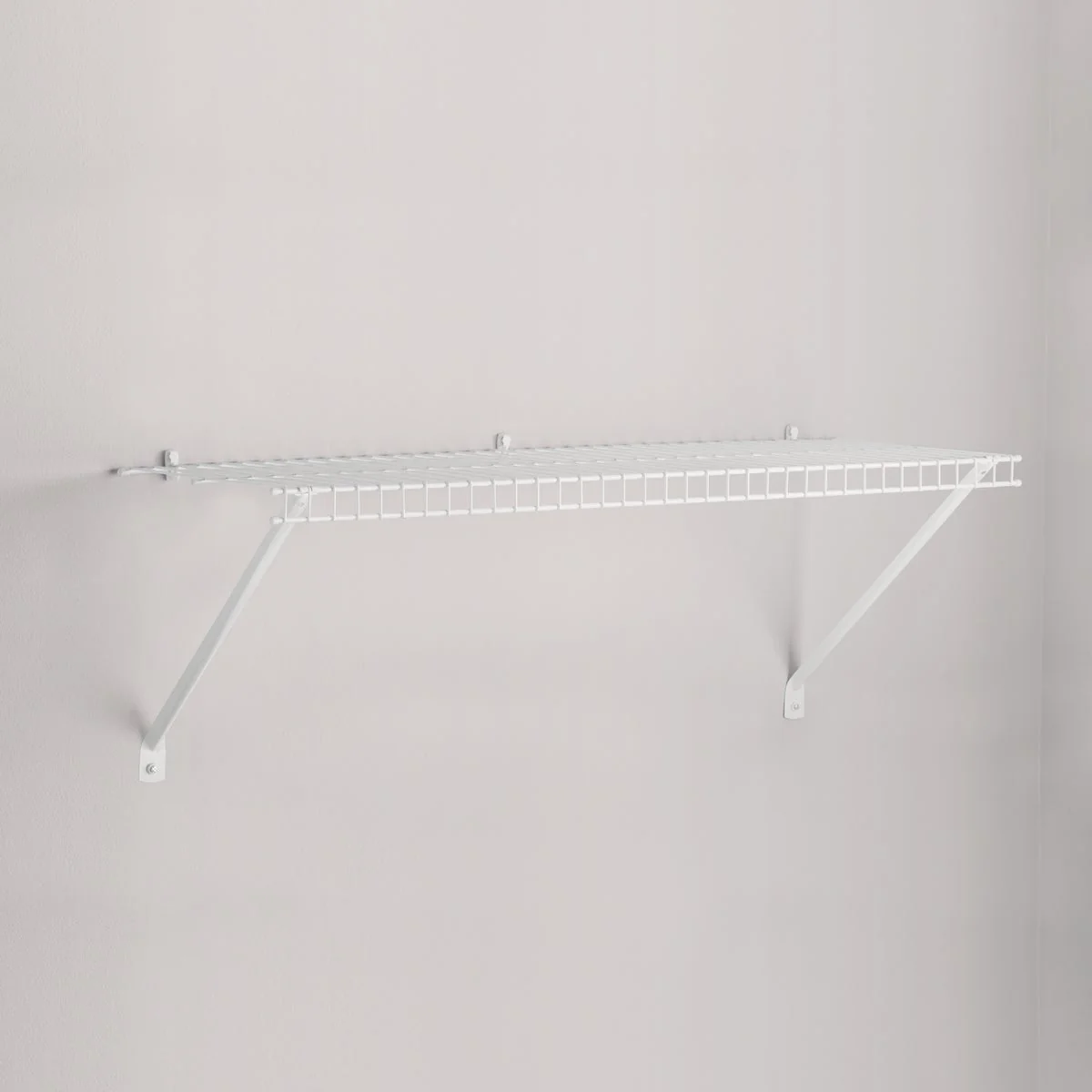 Smart Rubbermaid 2 Ft. Linen Shelving with Hardware Easy-to-Use