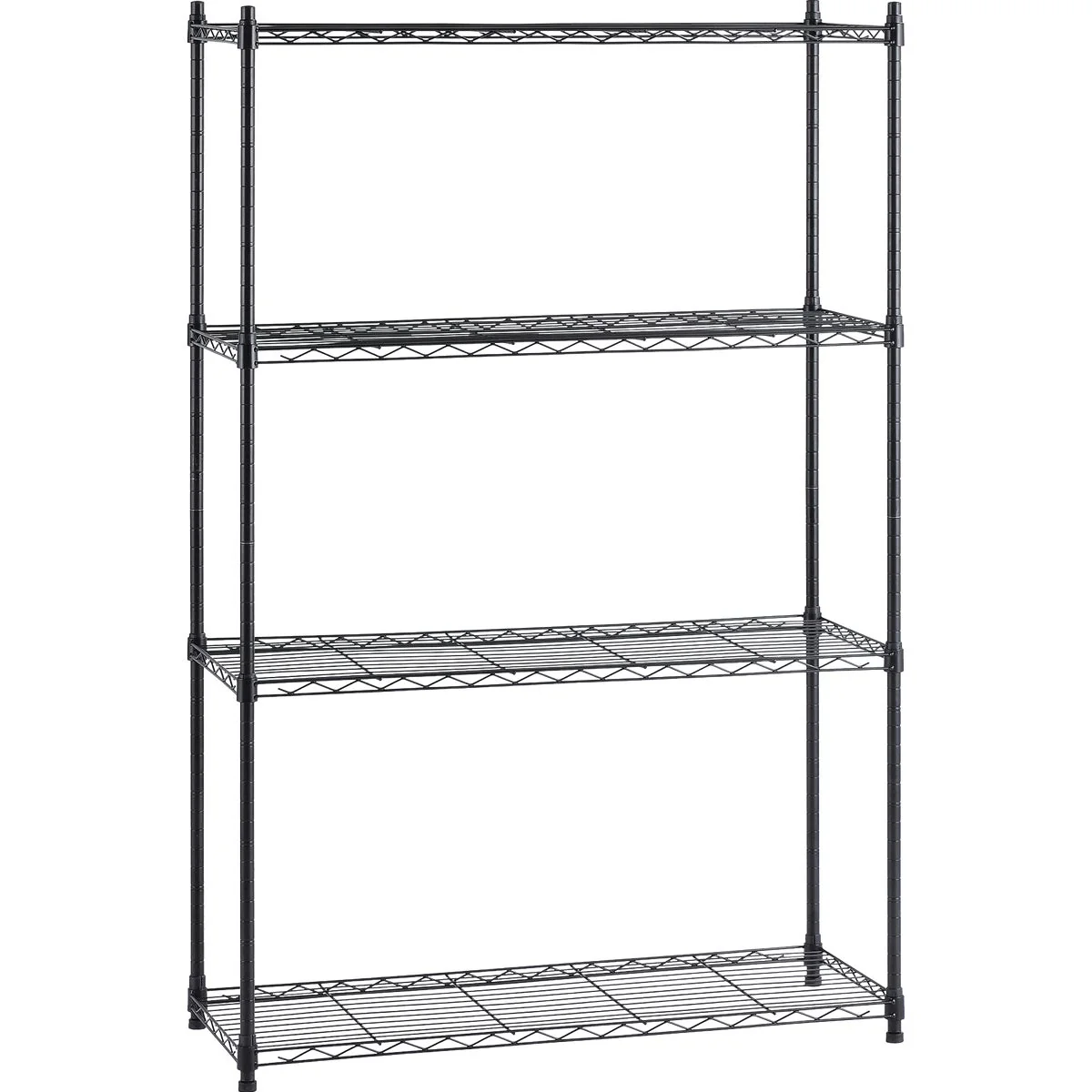 Soft Muscle Rack 36 In. x 14 In. x 54 In. 4-Tier Black Wire Shelving Unit Outstanding