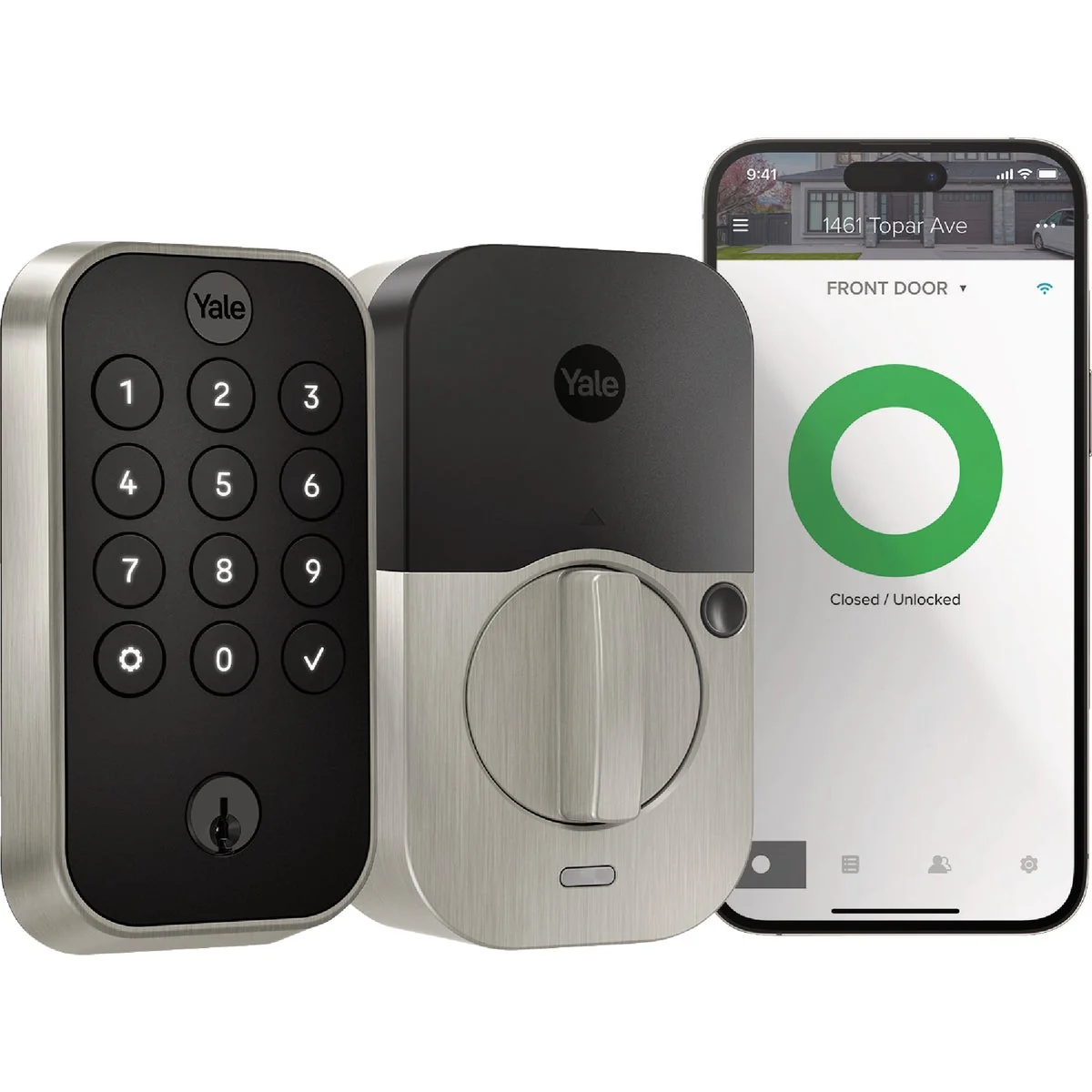 Crafted Yale Assure Satin Nickel Electronic Lock Keypad Deadbolt with WiFi Powerful