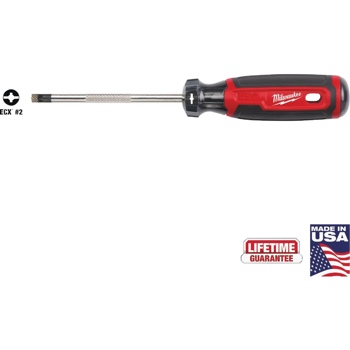 Trendy Milwaukee 2 x 4 In. ECX Cushion Grip Screwdriver USA Soft
