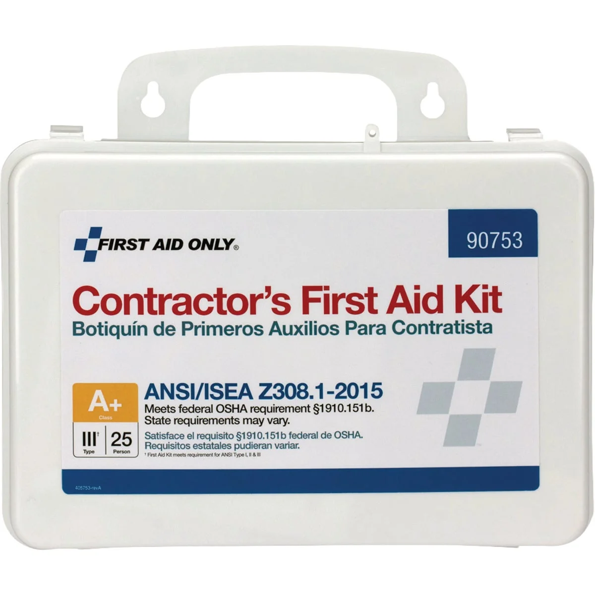 Outstanding First Aid Only 25-Person Contractor First Aid Kit with Plastic Case 126-Piece Sustainable