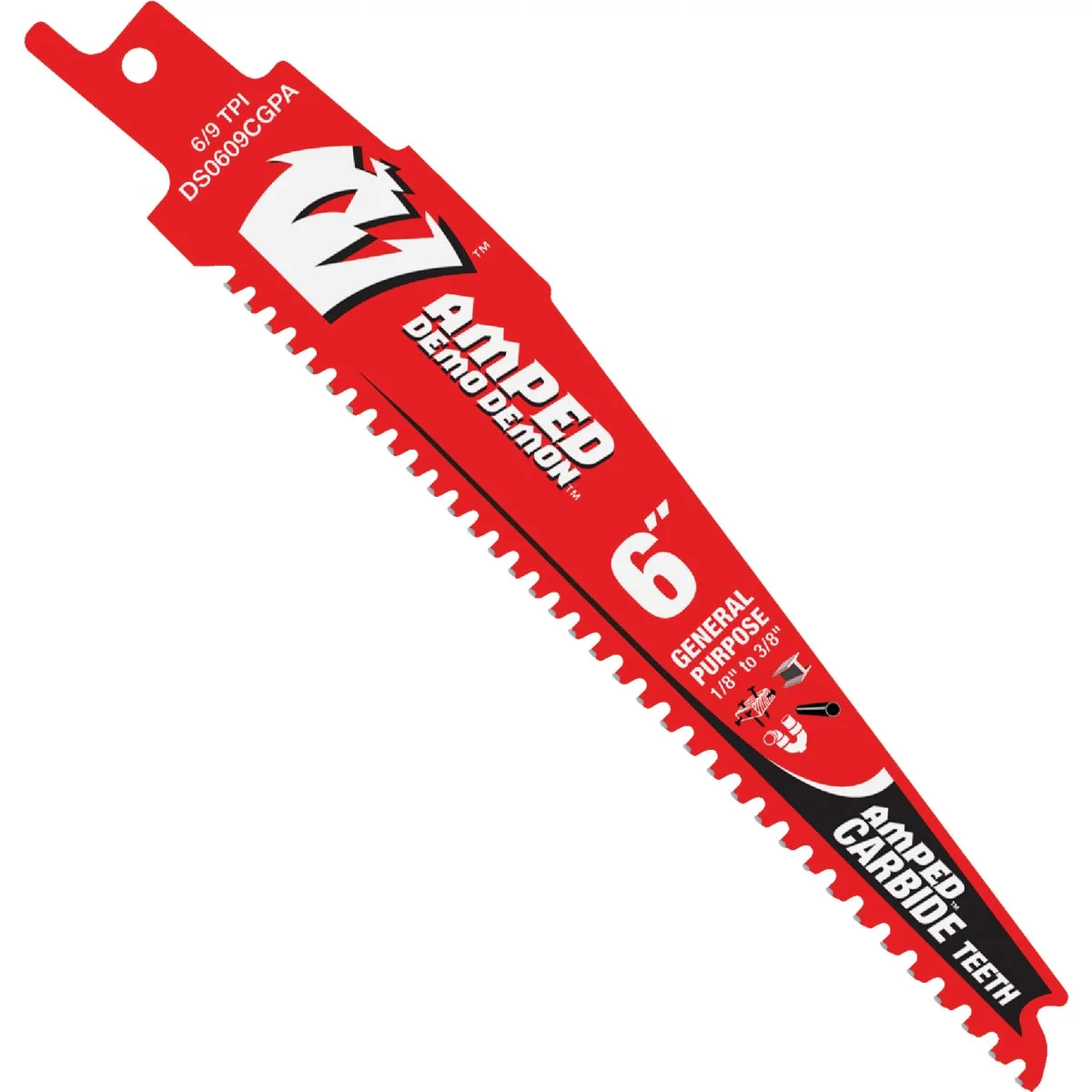 Sophisticated Diablo Demo Demon 6 In. Amped Carbide General Purpose Recirocating Saw Blade 3-Pack Advanced