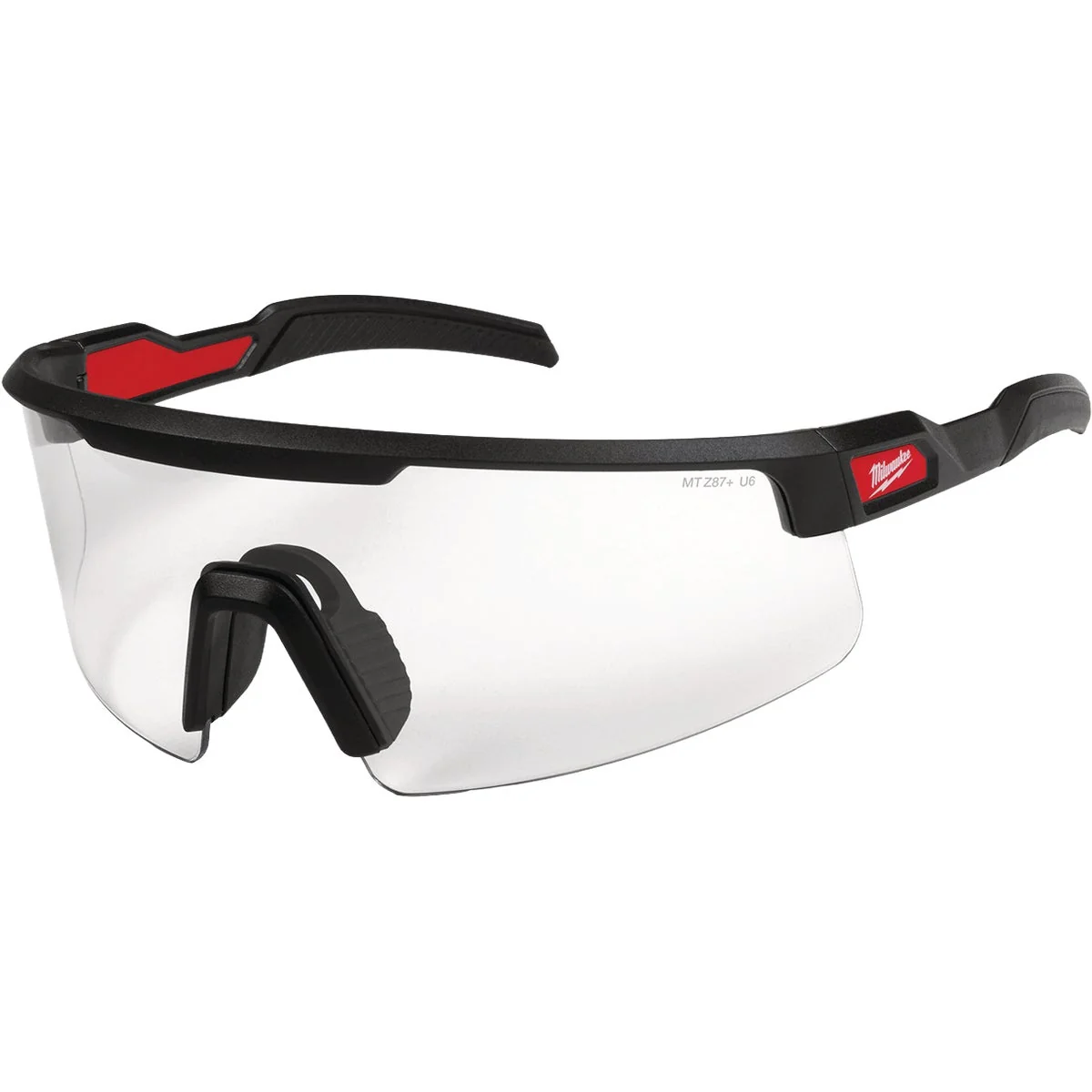 High-End Milwaukee Wrap Around Safety Glasses with Clear Anti-Scratch Lenses Premium