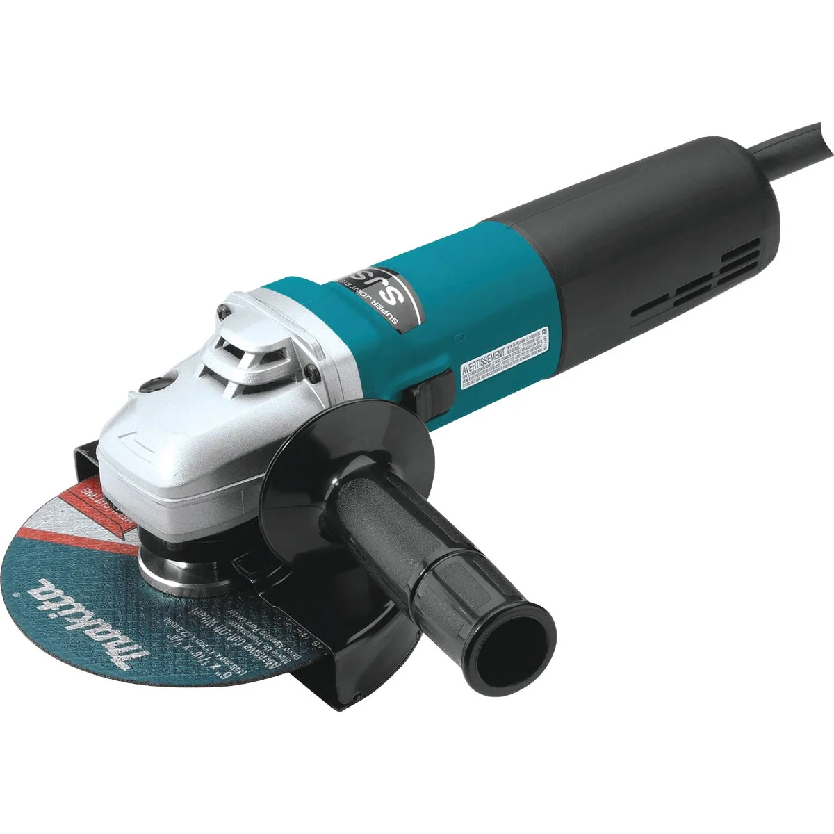 Long-Lasting Makita 6 In. 13-Amp SJS High-Power Angle Grinder with Lock On Classic