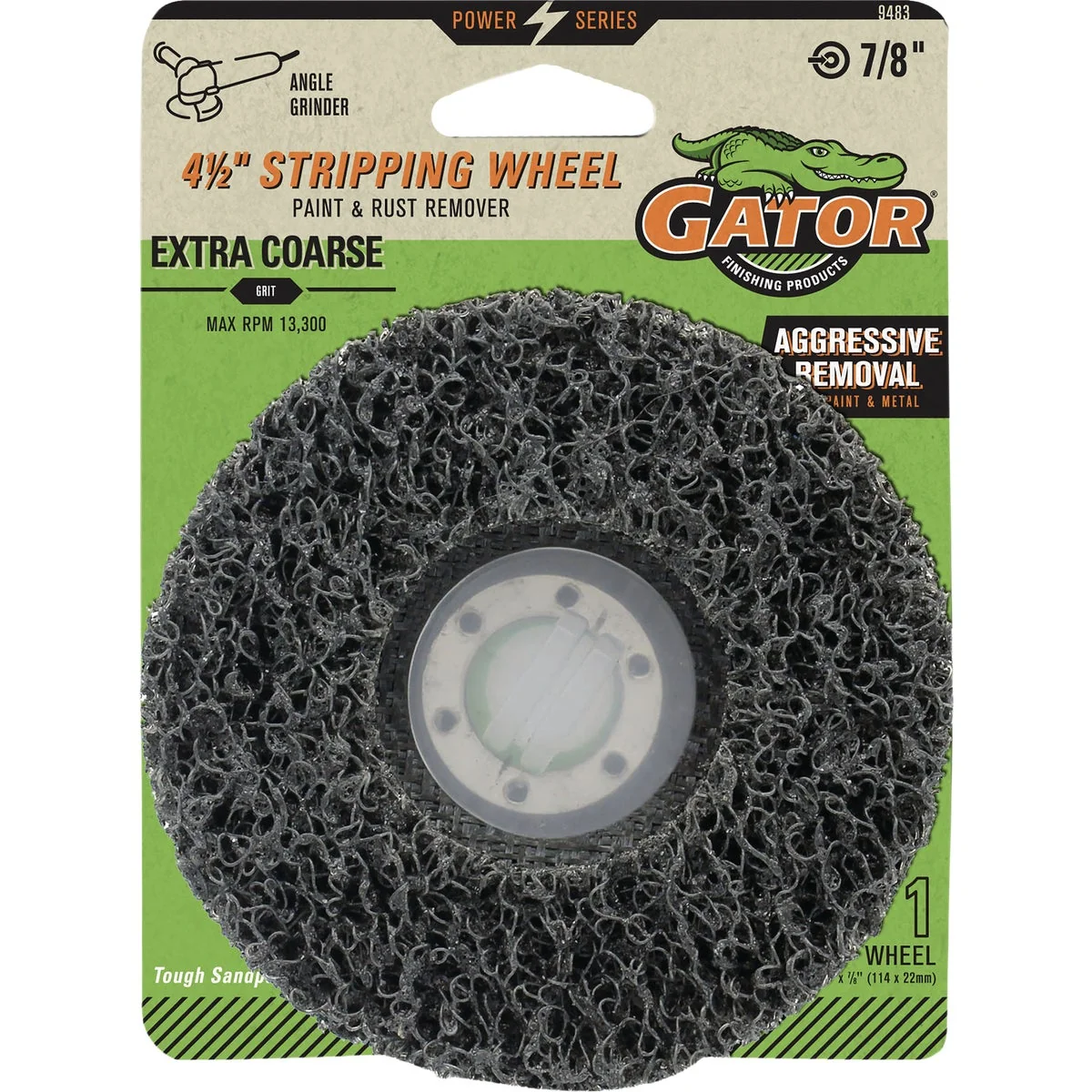 World-Class Gator 4-1 2 In. Extra Coarse Grit Angle Grinder Stripping Wheel Elegant