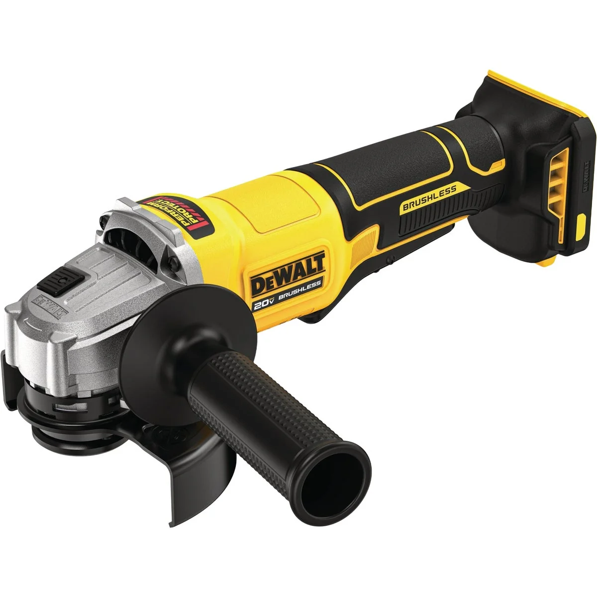 Comfortable DEWALT 20V MAX 4-1 2 In. Brushless Cordless Paddle-Switch Angle Grinder Tool Only Artisan