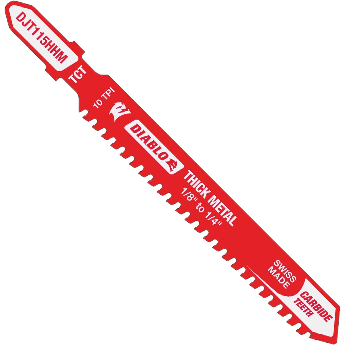Premium Diablo 3-3 5 In. x 10 TPI T-Shank Carbide Jig Saw Blade for Thick Metal Prestigious