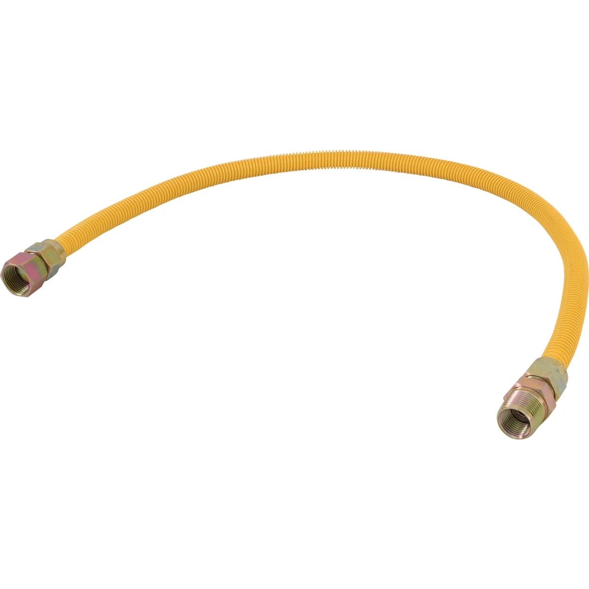 Exclusive Eastman 5 8 In. OD x 36 In. 3 4 In. FIP x 1 2 In. FIP Tapped 3 8 In. FIP Coated Stainless Steel Gas Connector with ArmorBoost Excess Flow Valve Safe