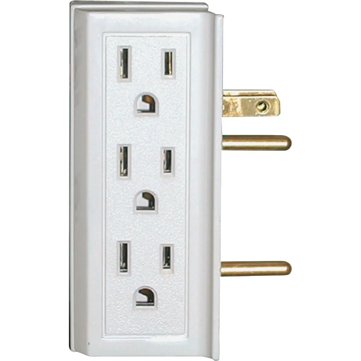 Verified Prime Wire Cable White 15A 6-Outlet Space Saver Power Tap Crafted