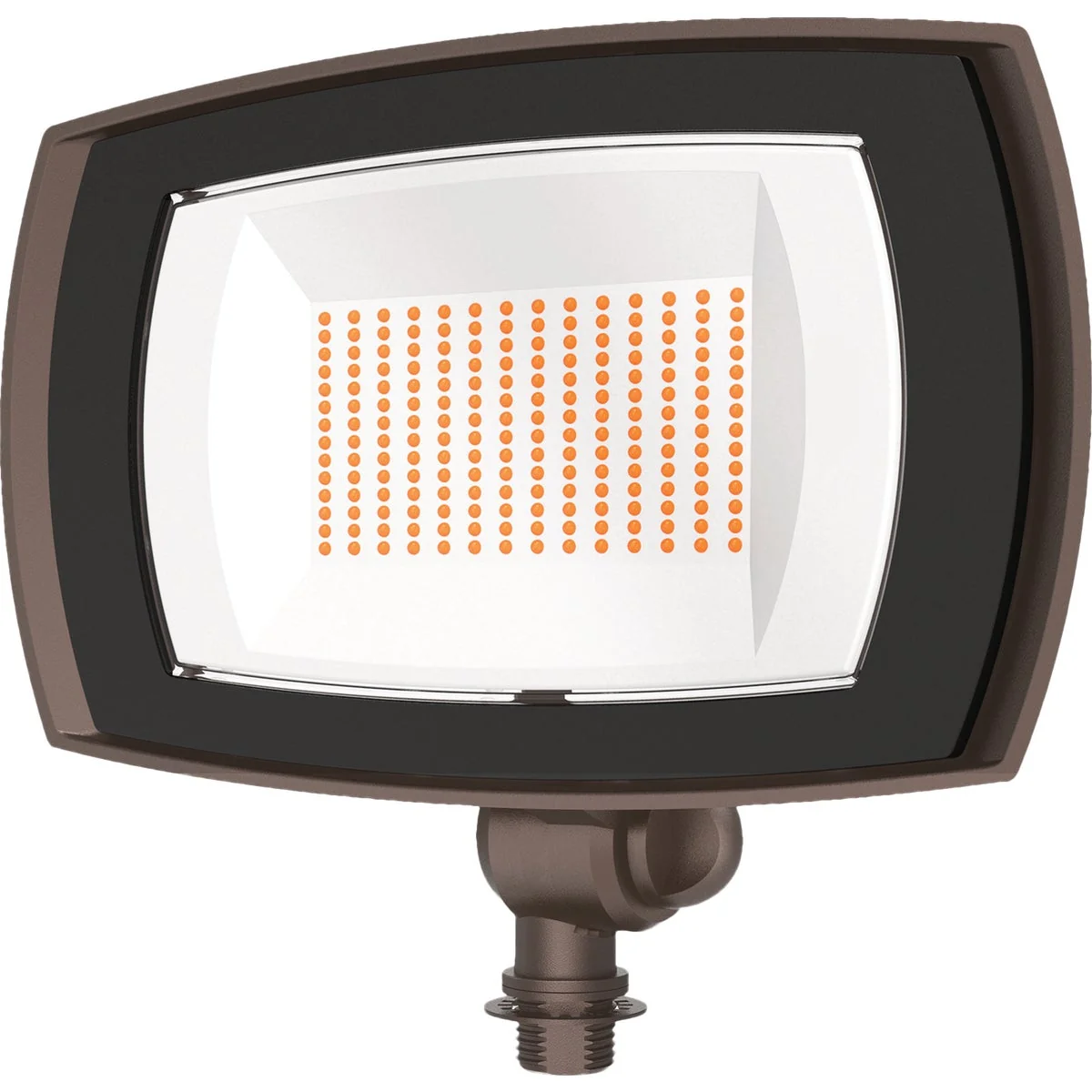 Reliable Halo 200W Equivalent 3300 Lm. Bronze 4000K LED Floodlight Fixture Powerful
