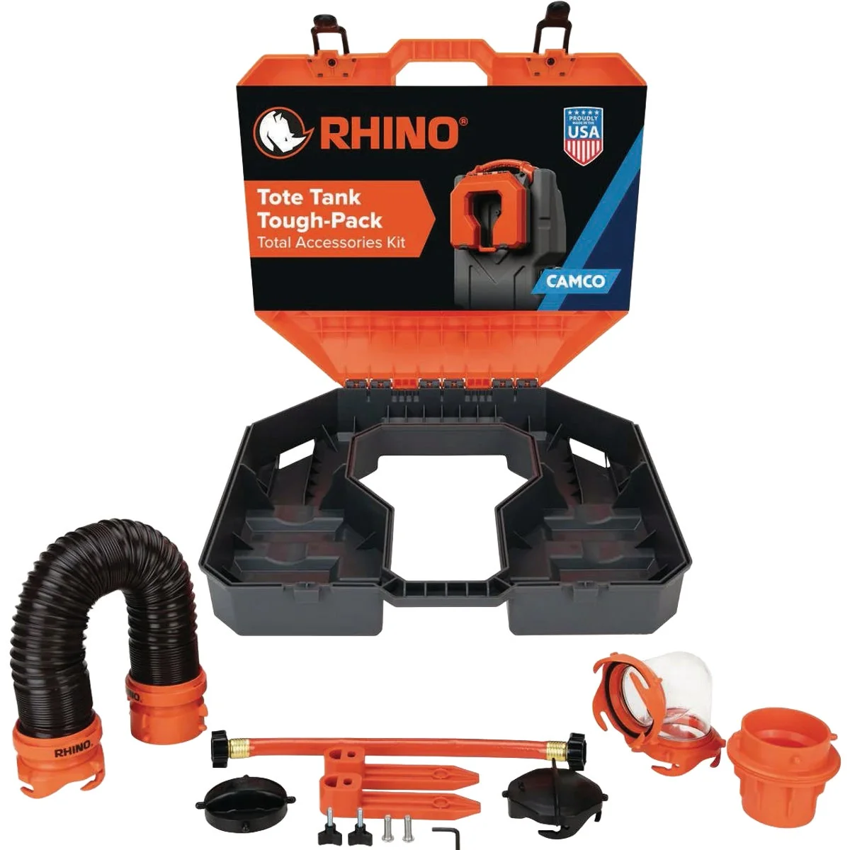 Eco-Friendly Camco Rhino Tough-Pack Tote Tank Storage Box Fine