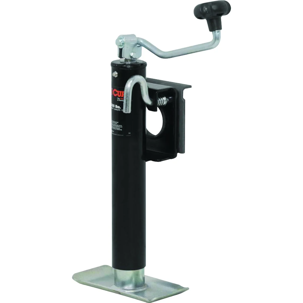 Stylish Curt 2000 Lb. Bracket-Mount Swivel Jack With Top Handle 10 In. Travel Durable