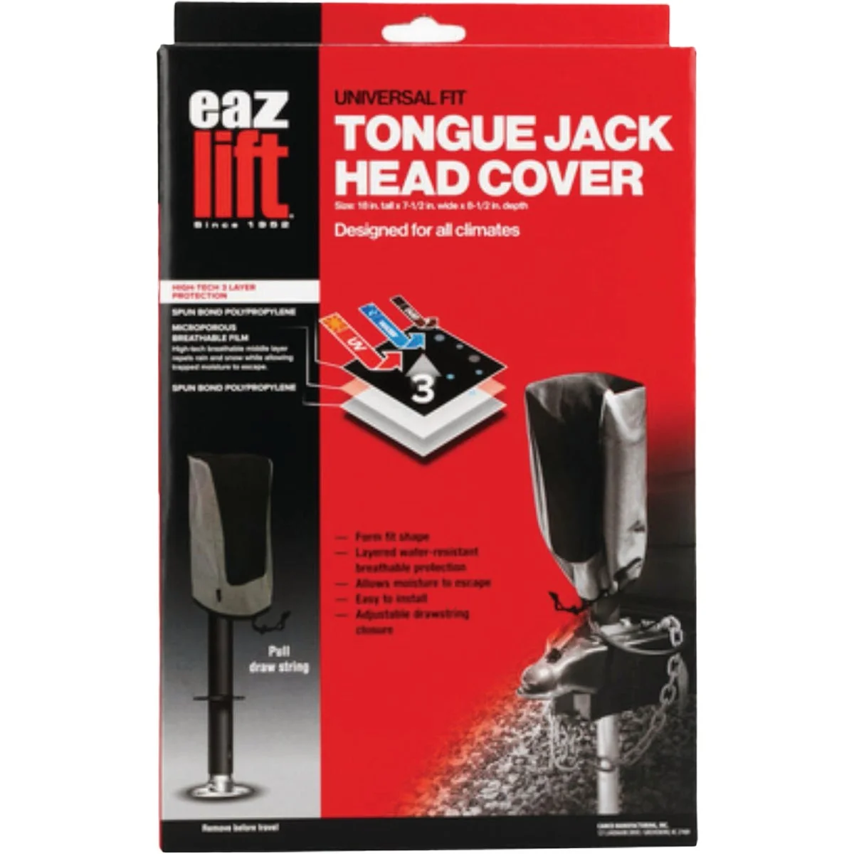 Comfortable Camco EazLift Tongue Jack Head Cover Efficient