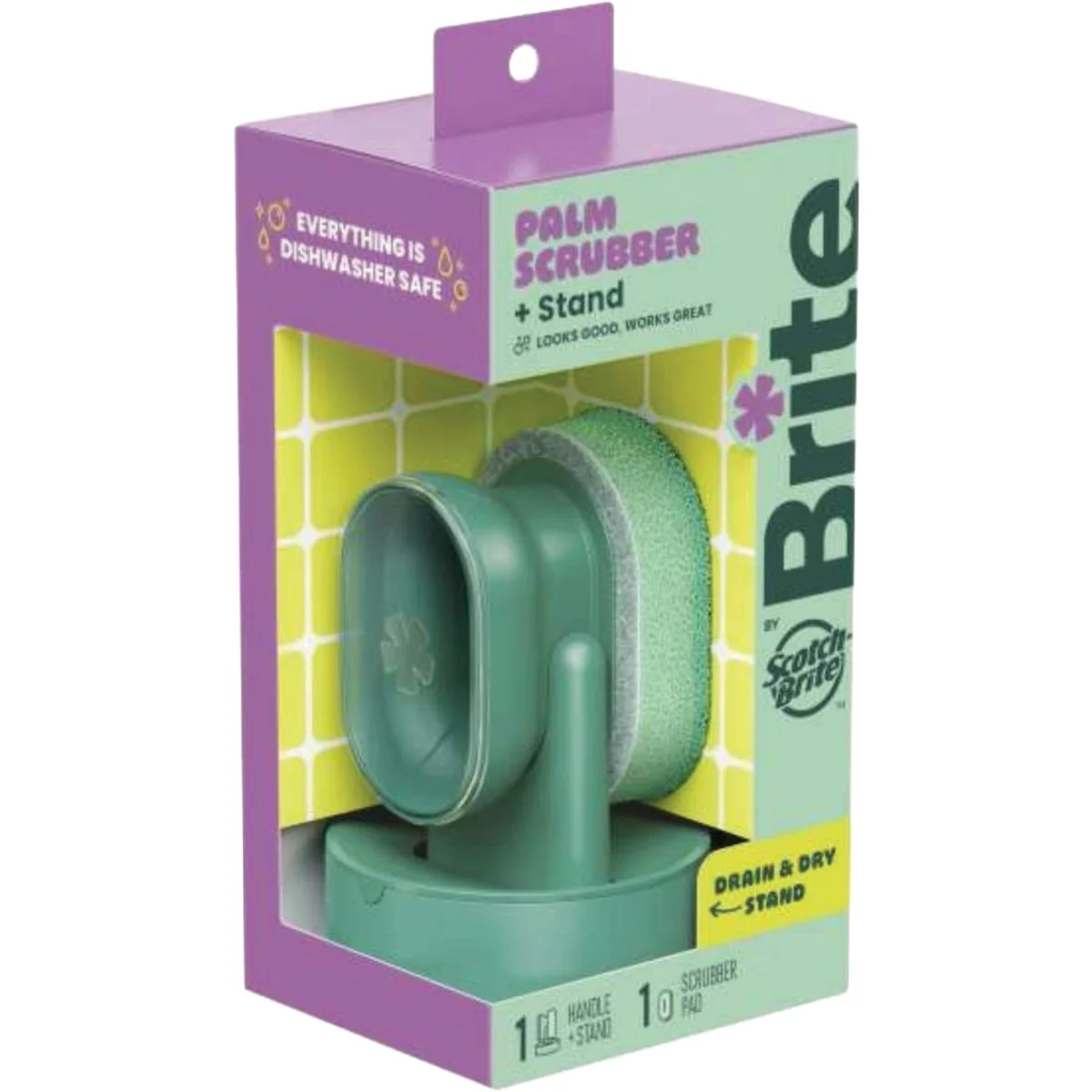 Exclusive Brite by Scotch-Brite Palm Scrubber Stand Flexible