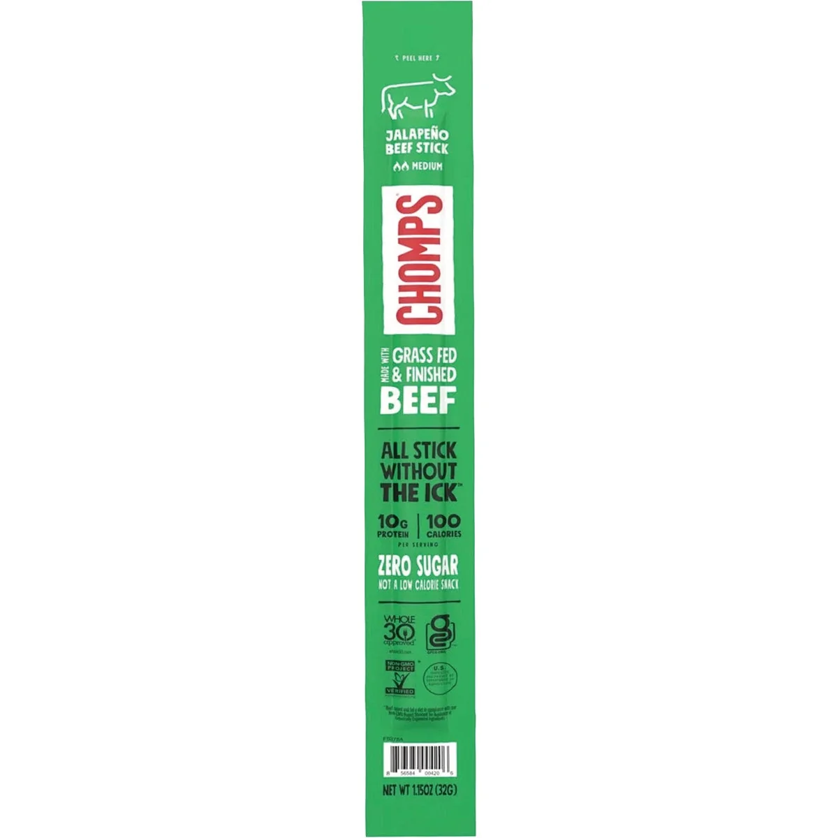 Versatile CHOMPS 1.15 Oz. Jalapeno Beef Stick Official