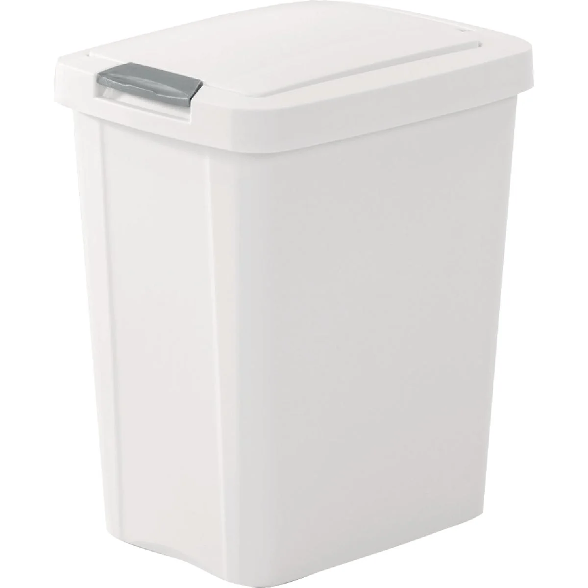 Smart Sterilite 7.5 Gallon White TouchTop Wastebasket Soft