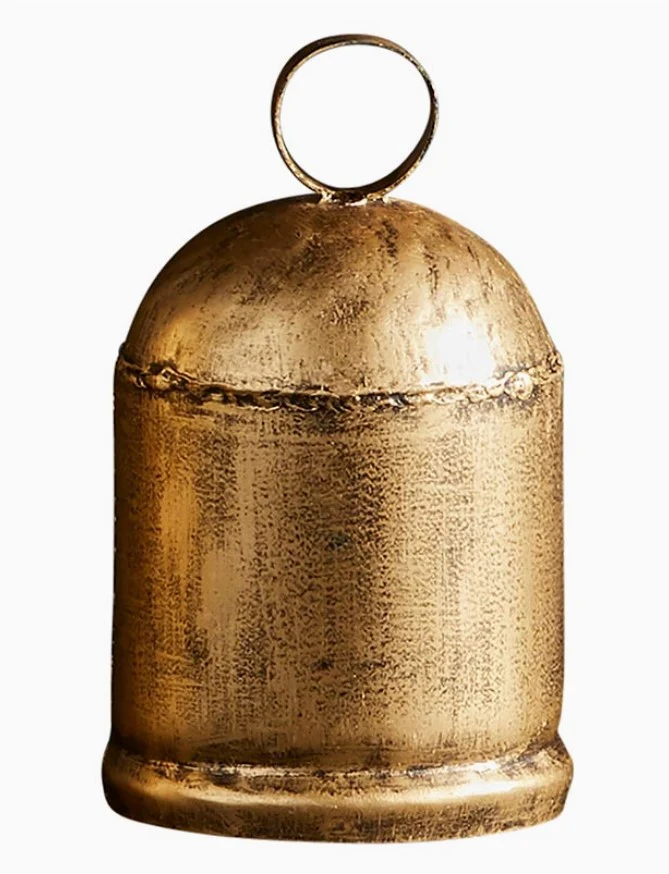 Fine Crafted Gold Toned Rustic Bell 4 Fast