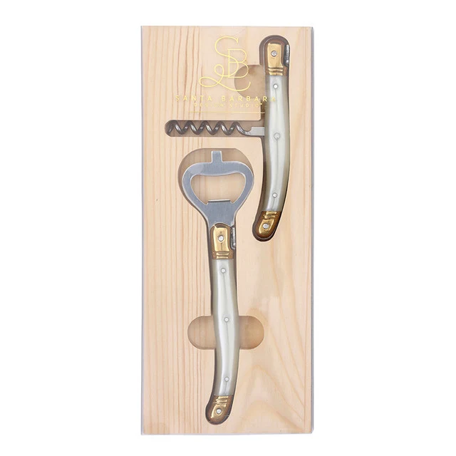 Artisan Corkscrew Set in Wood Tray Consistent