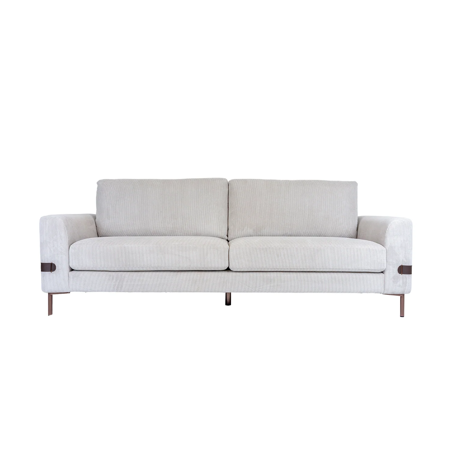 Exceptional Vorda Corduroy Fabric Sofa – Vertical Lines Long-Lasting