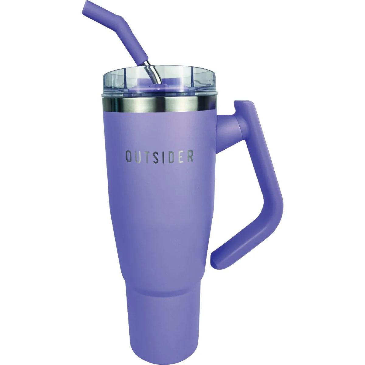 Verified Outsider 40 Oz. Insulated Tumbler with Swivel Handle Violet Exceptional