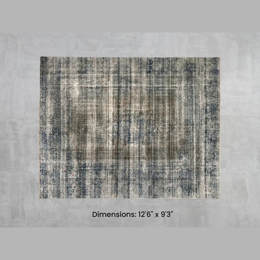Functional Namaste Rug – Green Brown 12’5 x 9’3 Lightweight