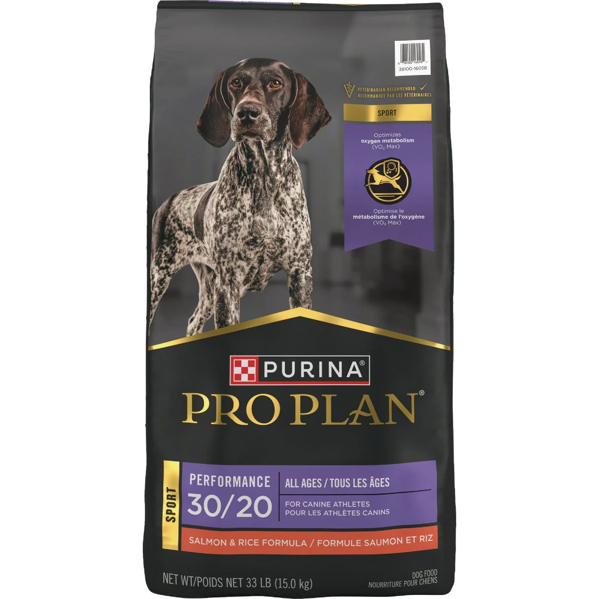 High-Grade Purina Pro Plan 33 Lb. Salmon Rice Formula Sport Performance 30 20 Dry Dog Food Next-Generation