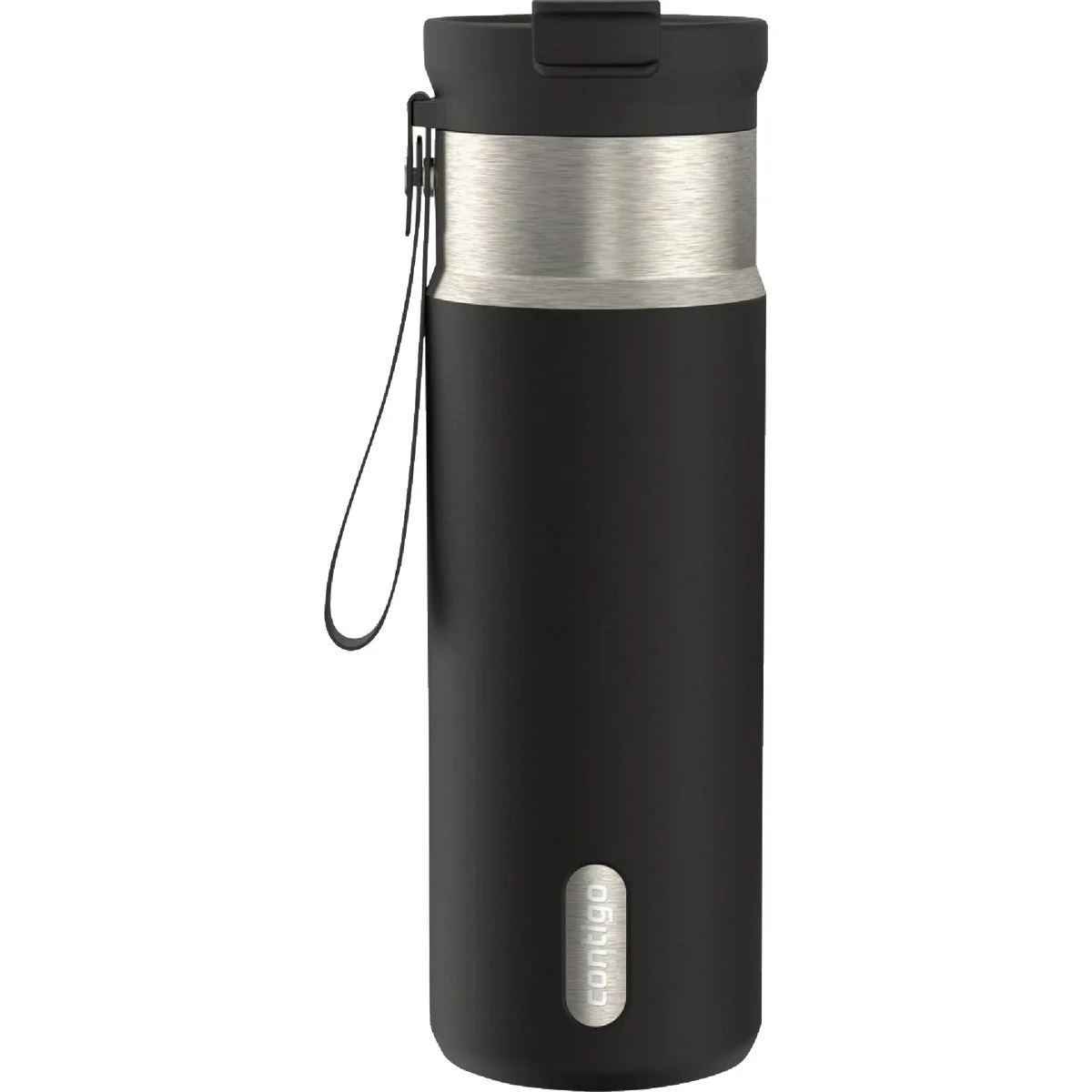 Dependable Contigo DualSip 20 Oz. Leakproof Insulated Water Bottle with 2-Way Lid Black Fine Crafted