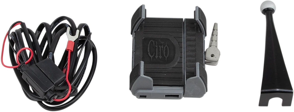 Functional CIRO Premium Holder W Charger – ’96-’13 FLHT 50216 Elegant