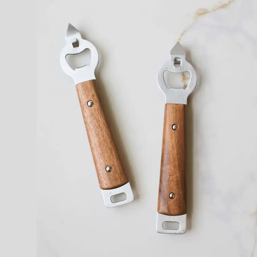 Premium Heirloom Wood Handle Stainless Steel Bottle Opener Proven