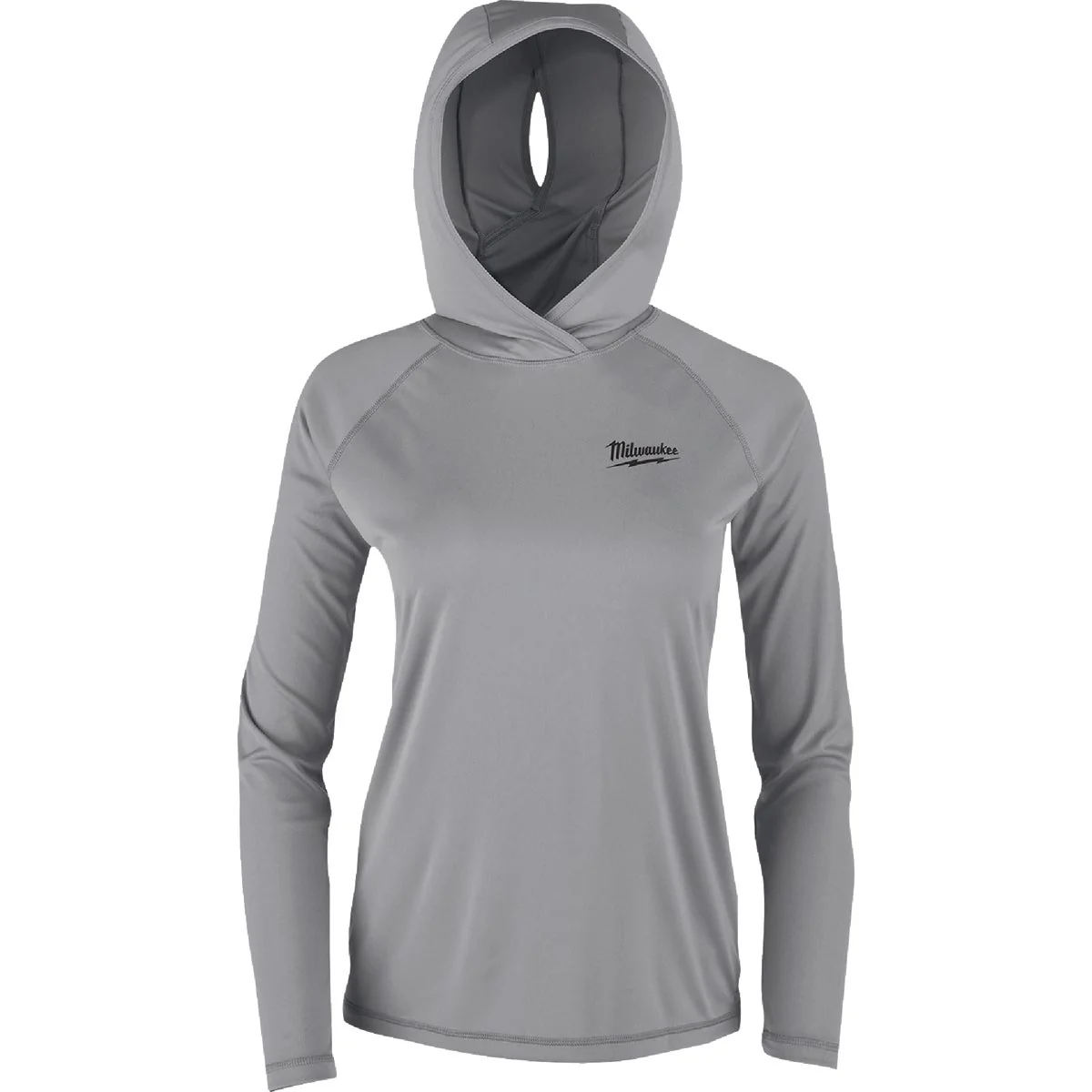 High-Grade Milwaukee WORKSKIN Women’s XL Gray Hooded Sun Shirt Quality
