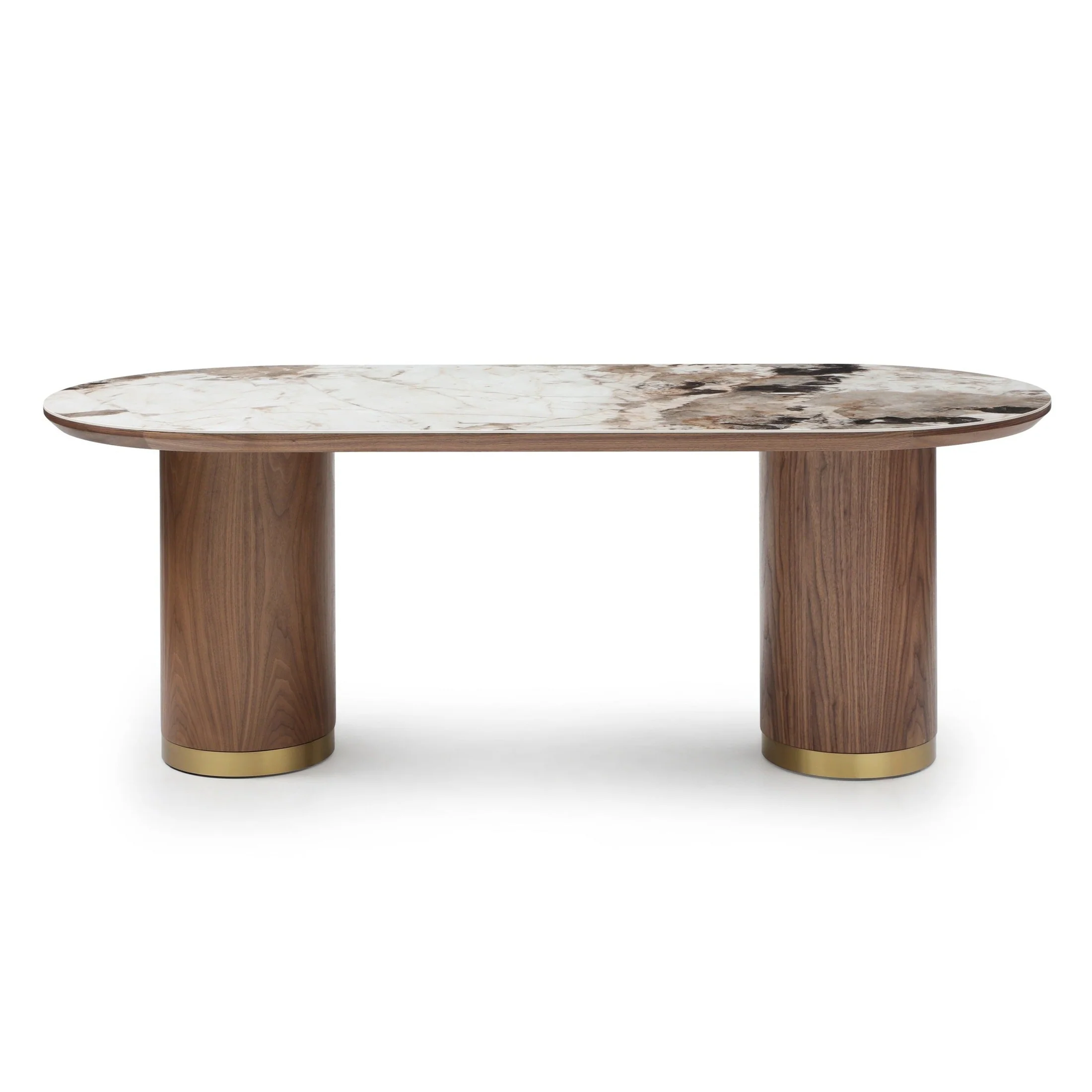 Easy-to-Use Haven Ceramic Top and Wooden Base Dining Table Innovative