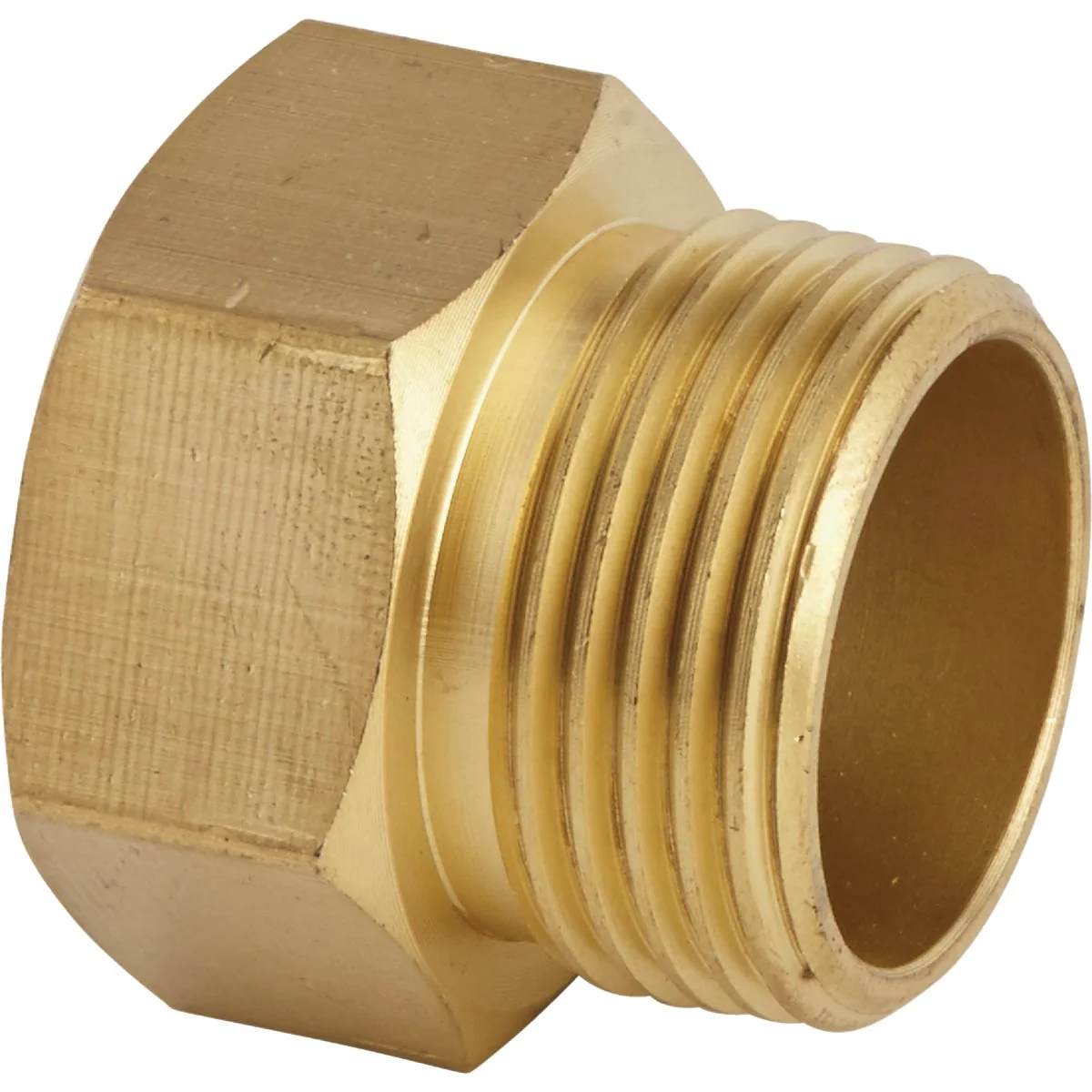 Trusted Garden 3 4 In. FHT x 3 4 In MPT Brass Non-Swivel Hose Connector Carefully Designed