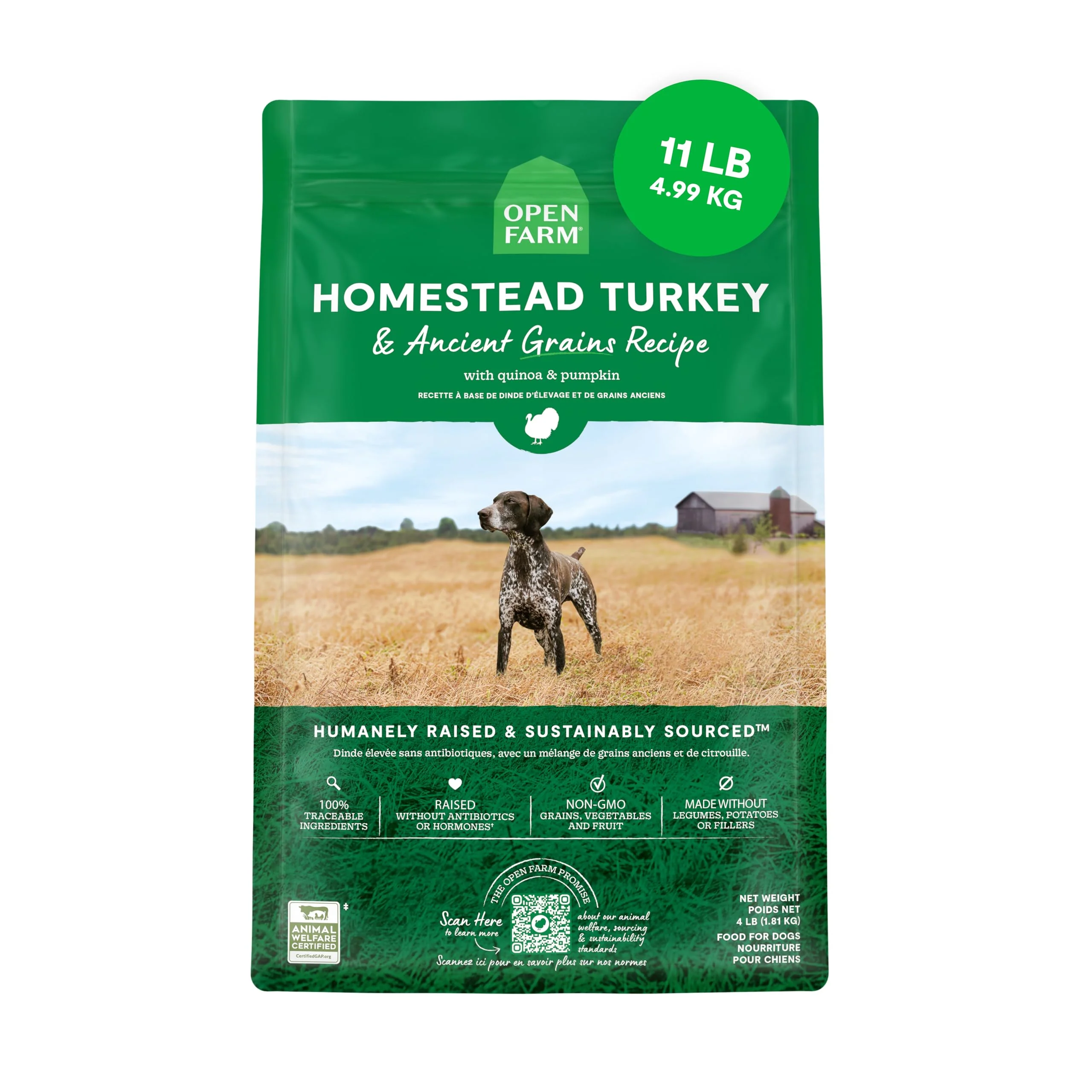 User-Friendly Open Farm Ancient Grains Dry Dog Food – Homestead Turkey Recipe 11 lb Contemporary