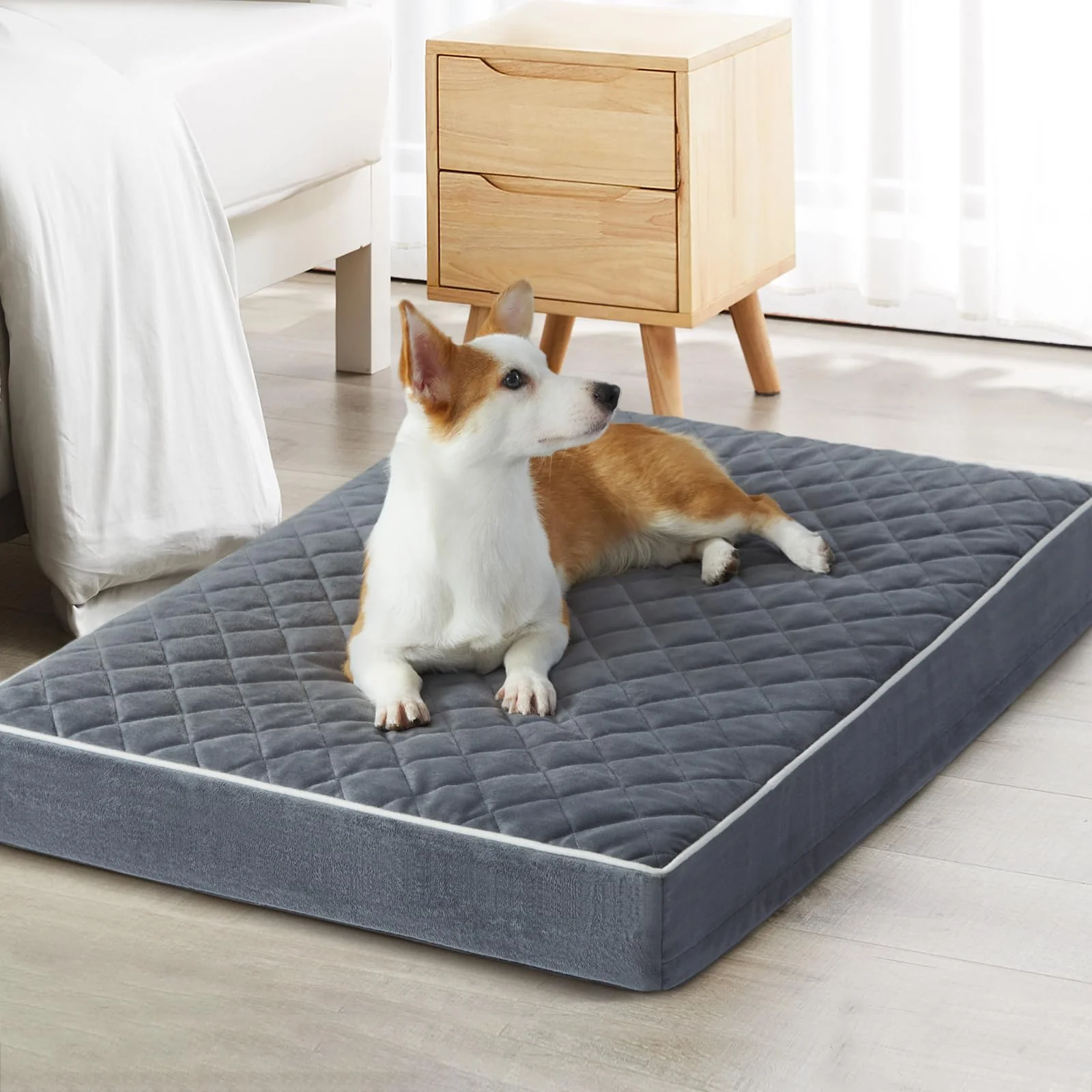 Prestigious WNPETHOME Orthopedic Big Dog Bed – Waterproof Removable Cover Extra Large 55x42x4 in Innovative